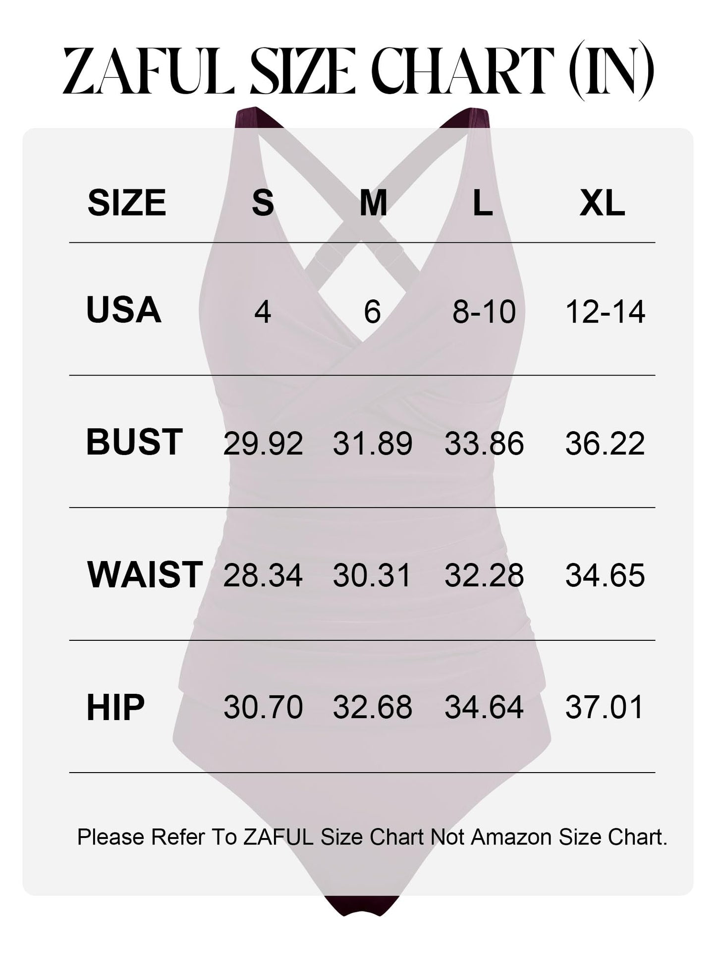 ZAFUL Modest Swimsuits for Women Two-Piece Tankinis Deals for Retired Women Full Coverage Push Up Tankinis Top Modest Swim Suits M