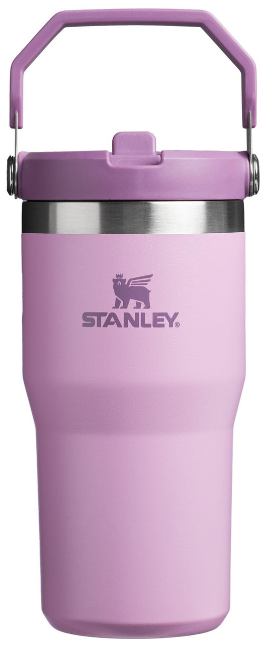 Stanley IceFlow Flip Straw Tumbler with Handle 20 oz | Twist On Lid and Flip Up Straw | Leak Resistant Water Bottle | Insulated Stainless Steel |BPA-Free | Lilac