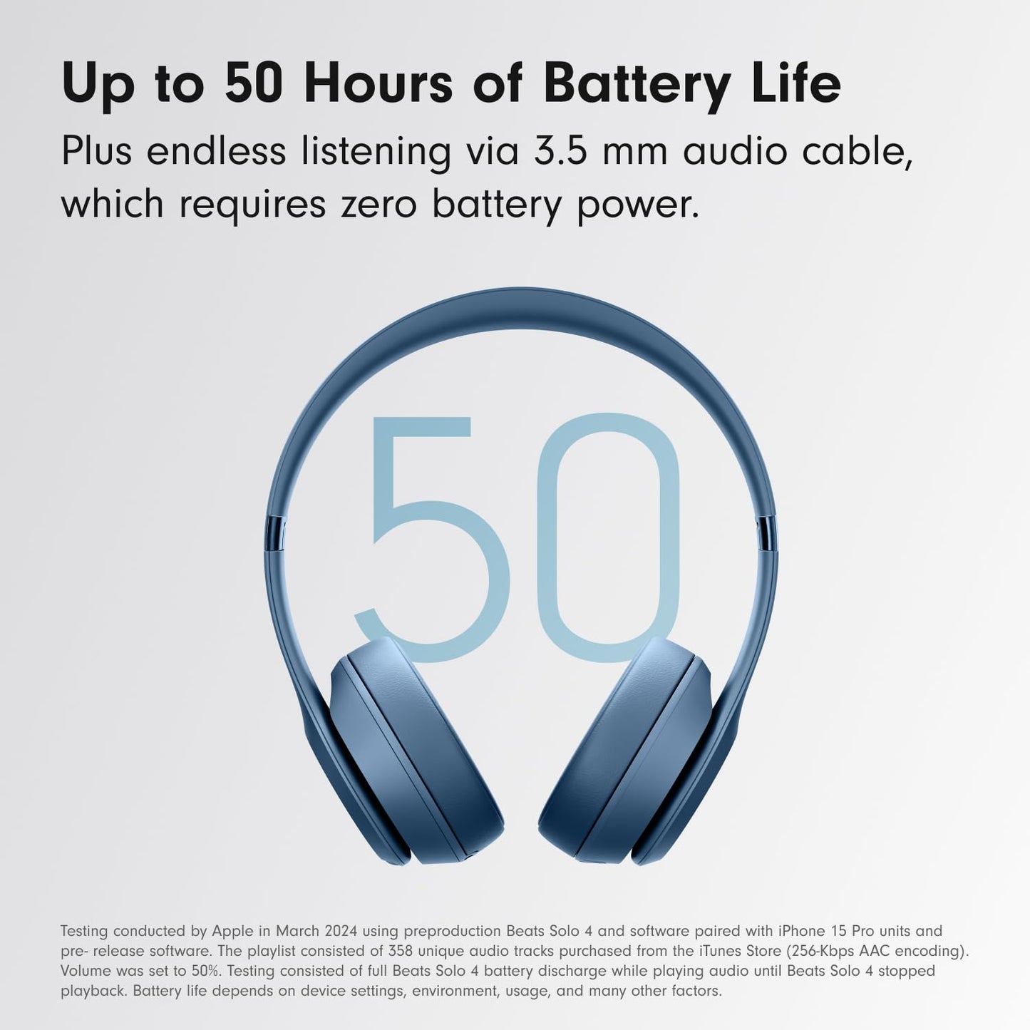 Beats Solo4 with AppleCare+ for Headphones (2 Years) - Slate Blue