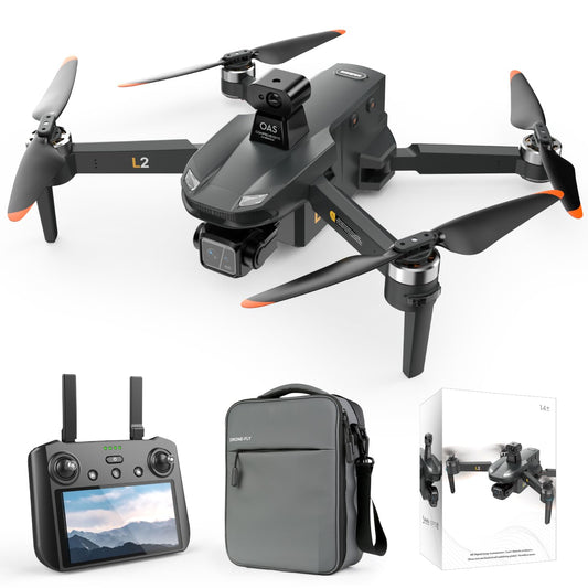 Upgraded Drones with Camera for Adults 4k Long Distance Long Battery, Professional Tablet Touch Screen Remote Drone, 360° Obstacle Avoidance, Airdrop Payload, up to 5 Miles Range, 2624 FT Height, 3 Axis Gimbal EIS, 84 Minutes, Night Mode, Time-lapse, GPS
