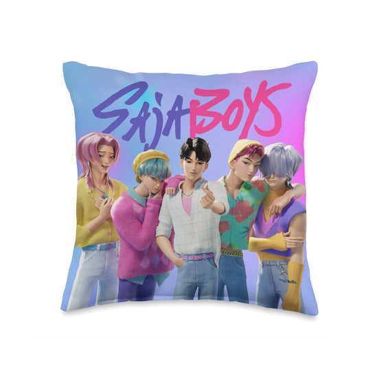KPop Demon Hunters Saja Boys Officially Licensed Throw Pillow